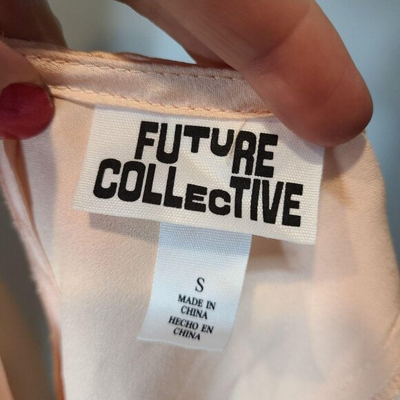 Pink Lace Satin Maxi Slip Dress S Dainty Fairy Coquette New Year 1920s Holiday - Picture 8 of 8